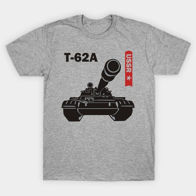 Soviet medium tank T-62A T-Shirt by FAawRay